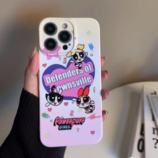 เคสโทรศัพท์มือถือแบบแข็ง ลายการ์ตูน Powerpuff Girls น่ารัก สําหรับ Iphone 14promax 13 11 xr 12