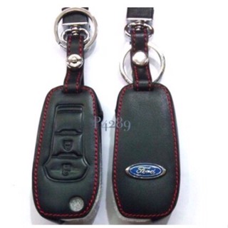 เคสกุญแจซิลิโคน ซองหนังหุ้มกุญแจรีโมท FORD ALL NEW RANGER,FORD ALL NEW EVEREST 2ปุ่ม กุญแจพับ