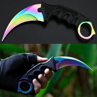 มีด buybuytech K01 Karambit Knife มีดเดินป่าไทเทเนียม