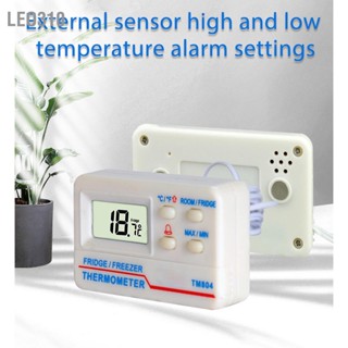 Leo310 เครื่องวัดอุณหภูมิตู้เย็น Digital Fridge Freezer Temperature Meter Magnetic Back with Alarm ภายใน ‑10°C ถึง 50°C ภายนอก ‑50°C 70°C