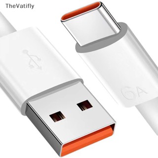 [TheVatifly] สายชาร์จ USB Type-c 6A 66W 1/1.5 ไมล์ ชาร์จเร็วมาก สําหรับ xiaomi Samsung Huawei [Preferred]