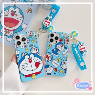 เคสโทรศัพท์มือถือแบบนิ่ม ลายการ์ตูนโดเรม่อน พร้อมจี้กุญแจ สําหรับ Samsung Galaxy J2 Pro 2018 J4 2018 J3 Pro J5 Pro 2017 J5 J3 2016 J5 2015 J4+ J4 Plus J2 Grand Prime J1 2016