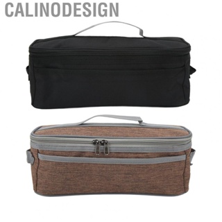Calinodesign Camping Bag  Double Zipper Outdoor Dinneware Bag Large   for Barbecue