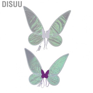 Disuu Light Up Butterfly Wings Costume  Colorful Light Angel Wings  Powered  for Party