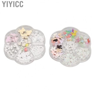 Yiyicc Nail Art Crystal Rhinestones  Shiny Portable Nail Art Rhinestones Enough Quantity Colorful  for Outing for Other Decoration