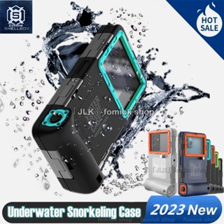 [SHELLBOX] Snorkeling Professional Underwater 15 Meter Depth Diving Case for 6.9 inches All Phone Universal Waterproof Phone Case for Phone Waterproof Pouch เคสโทรศัพท์มือถือ กันน้ํา ขนาด 15 เมตร สําหรับดําน้ําลึก 6.9 นิ้ว