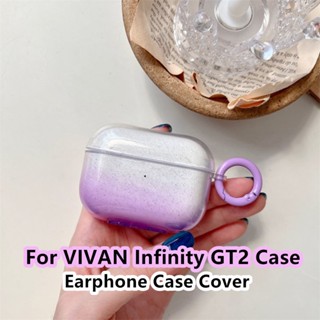 【คุณภาพสูง】เคสหูฟัง แบบนิ่ม ไล่โทนสีเหลือง สําหรับ VIVAN Infinity GT2 VIVAN Infinity GT2