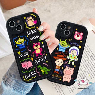 เคสโทรศัพท์มือถือแบบนิ่ม Tpu ลายการ์ตูนเอเลี่ยน ทอยสตอเบอรี่ หมี Lotso Buzz Lightyear น่ารัก สําหรับ IPhone 7Plus 6 7 6s 8 Plus XR XS X Max 11 13 14 12 Pro Max SE 2020