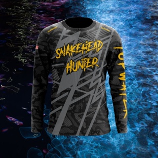 เสื้อยืด ลาย SNAKEHEAD HUNTER Baju Microfiber Jersi Jersey Sublimation