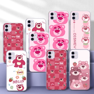 เคสโทรศัพท์มือถือแบบนิ่ม TPU ใส ลายหมีสตรอเบอร์รี่ 107WES สําหรับ Samsung S7 Edge A9 M30S M21 M31 M51 Note 10 Lite Plus 20 Ultra 8 9