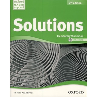 Bundanjai (หนังสือ) Solutions 2nd ED Elementary : Workbook +CD (P)