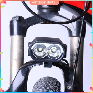 ✤ODL✤ โคมไฟหน้า LED สกู๊ตเตอร์ไฟฟ้า E-Bike ไฟหน้าจักรยานขี่จักรยานด้านหน้าไฟ Horn อุปกรณ์เสริม 36V 48V 60V Horn