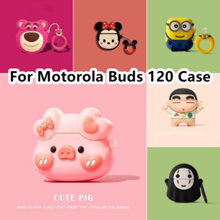 【จัดส่งรวดเร็ว】เคสหูฟัง แบบนิ่ม ลายการ์ตูน สําหรับ Motorola Buds 120 120