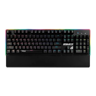 (แถมฟรีแผ่นรองเม้าส์)KEYBOARD SIGNO รุ่น KB-781 FULL RGB IP68 USB 2.0 (RED SWITCH)รับประกัน2ปี