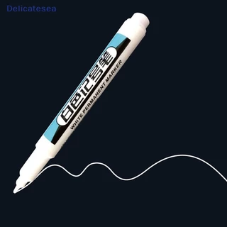 [Delicatesea] ปากกามาร์กเกอร์ กันน้ํา สีขาว 0.7 1.0 2.5 มม. สําหรับทาสียางรถยนต์