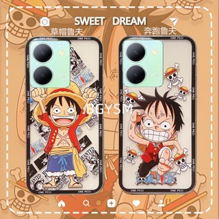 ใหม่ พร้อมส่ง เคสโทรศัพท์มือถือ ซิลิโคนนิ่ม TPU ใส ลายการ์ตูนตลก สร้างสรรค์ สําหรับ VIVO Y78+ Y27 Y36 4G 5G Y02t 2023