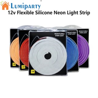 Lumiparty แถบไฟนีออน Led 2835 5 ม. 12v แรงดันต่ํา 6x12 กันน้ํา ยืดหยุ่น