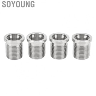 Soyoung Spark Plug Port Insert Tool Set  4pcs 389‑100 Sturdy Rustproof High Efficiency  for 2 Valve Engines