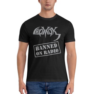 เสื้อยืด พิมพ์ลาย Cromok A Metal Manifest Banned On Radio หลากสี ขายส่ง