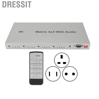 Dressit HD Multimedia Interface Switcher  HD Multimedia Interface Switch 18Gbps EDID 4x4  for Projector