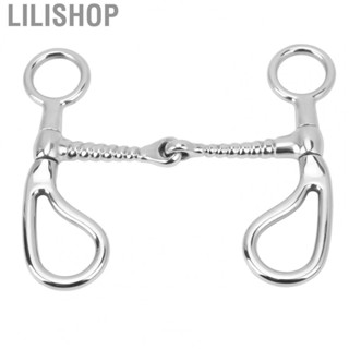 Lilishop Farm   Eqipment 125mm Horse Snaffle Bit Stainless Steel O Ring Horse Mouth Bit  Biting Loose Ring Snaffle for