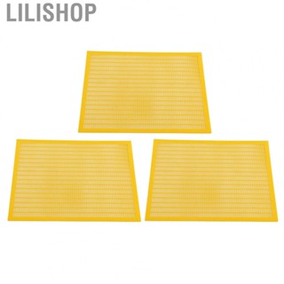 Lilishop 3pcs Plastic Bee Queen Protect Excluder Trapping Grid Net Beekeeping Tool Beehive Separated Bee Queen Board Yellow