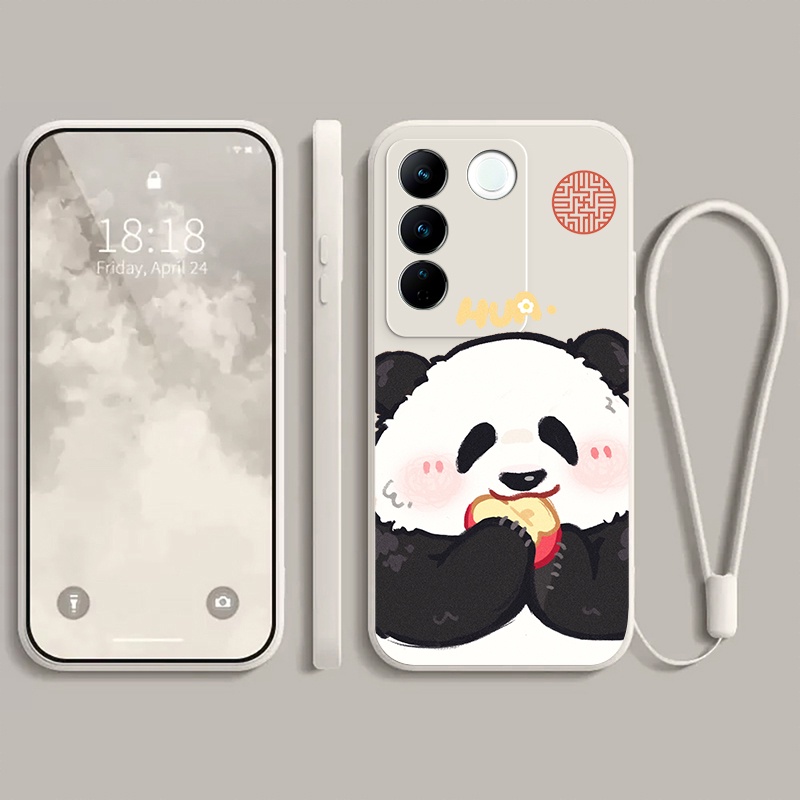 Casing vivo V27 vivo V27 PRO case Lucky Panda soft phone case cover