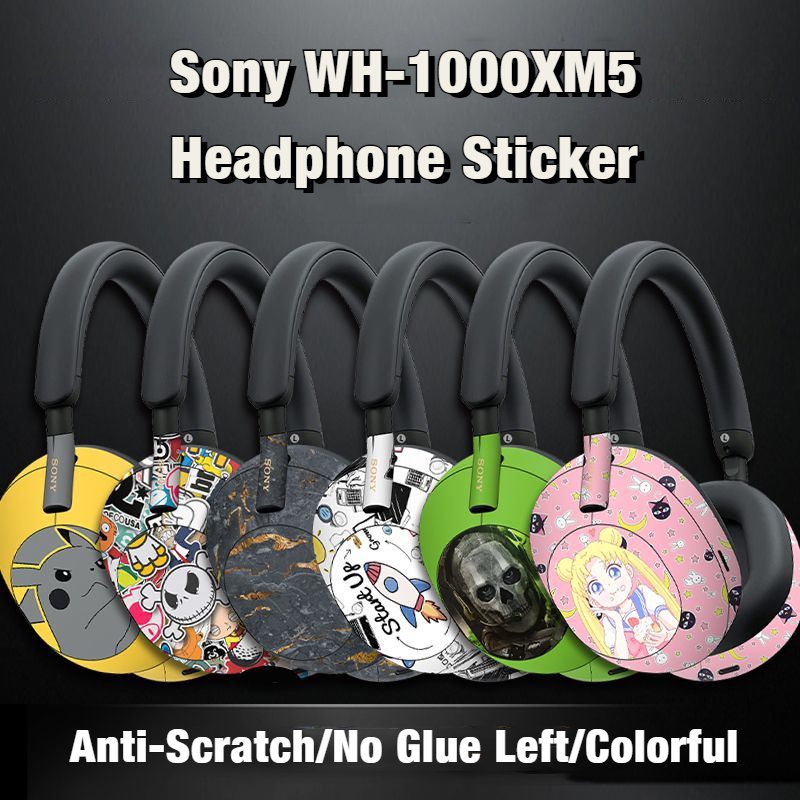 Wh-1000xm5 สติกเกอร์ฟิล์มติดหูฟัง กันรอยขีดข่วน DIY สําหรับ Sony WH-1000XM5