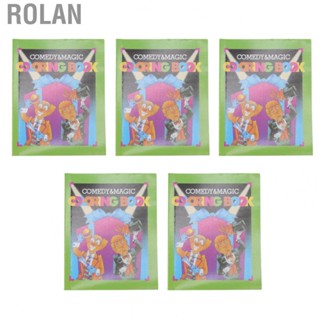 Rolan 5pcs Comedy Fun Coloring  Trick Green Cover Conjuring Coloring  Prop Hot