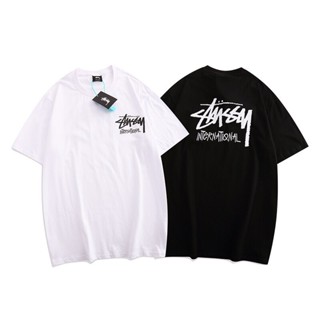 เสื้อยืดแขนสั้นลําลอง ผ้าฝ้าย พิมพ์ลาย Stussy เข้ากับทุกการแต่งกาย สไตล์สตรีท แฟชั่นสําหรับผู้ชาย และผู้หญิงS-5XL