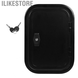 Ilikestore RV Baggage Door  Black  UV H500 W400mm Trailer Compartment Door  for Motorhome