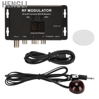 Hengli AV To RF TV Modulator  PAL NTSC Professional USB Port RF Modulator Stable with IR  for DVR for DVD