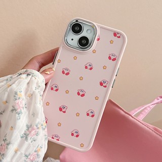เคสโทรศัพท์มือถือ TPU ลายการ์ตูน Kirby น่ารัก สีชมพู สําหรับ IPhone 14 Promax 13 12 Pro IP 11 Pro Max