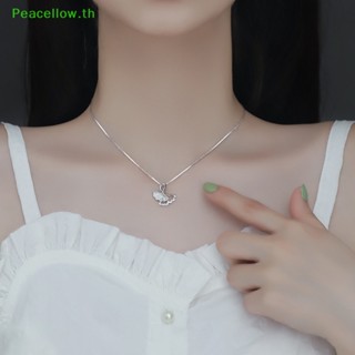 สร้อยคอโซ่ จี้ใบแปะก๊วย สีเหลืองอ่อน เรียบง่าย เครื่องประดับแฟชั่น สําหรับผู้หญิง