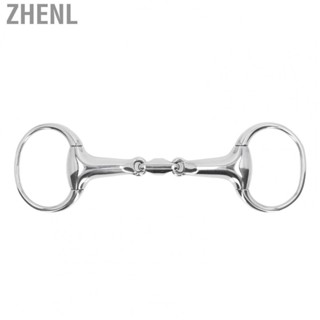 Zhenl Horse Gag Ring Snaffle Bite Stainless Steel 125mm Loose Oval Link Mouthpiece Horse Training Equipment hot