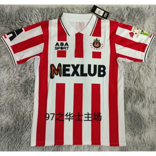 เสื้อกีฬาแขนสั้น ลายทีมชาติฟุตบอล Chivas 97 Jersey S-XXL ชุดเหย้า สไตล์เรโทร แห้งเร็ว สําหรับผู้ชาย AAA