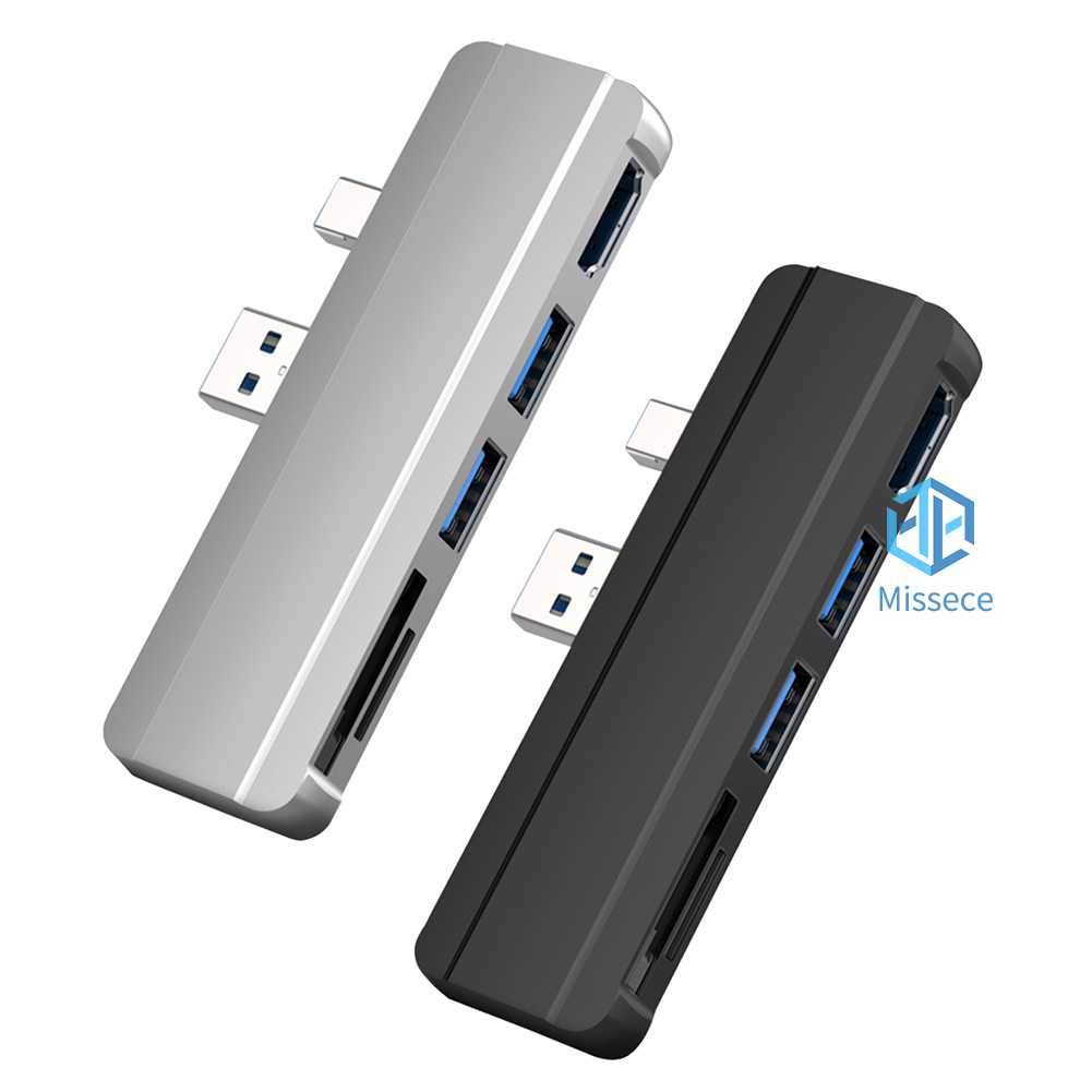 ฮับ USB 3.0 TF 4K HDMI สําหรับ Surface Pro 6 Pro 5 Pro 4