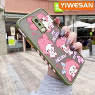 เคสซิลิโคนนิ่ม แบบใส ขอบสี่เหลี่ยม กันกระแทก ลายการ์ตูน My Melody สําหรับ Samsung galaxy J8 2018