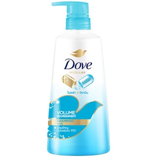 LeeMart ยาสระผม โดฟ Dove 430ML แชมพู บำรุงเส้นผม โด๊ฟ ยอดนิยม รุ่น ขวดปั๊ม สระโดฟ ไมเซล่า สีฟ้า 430 มล.