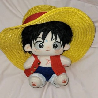 ใหม่ ตุ๊กตาฟิกเกอร์ One Piece Luffy Ace ผ้าฝ้าย ขนาด 20 ซม. ของเล่นสําหรับเด็ก