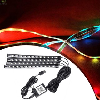 หลอดไฟ RGB 48 LED 5050SMD DC 12V สําหรับติดตกแต่งภายในรถยนต์