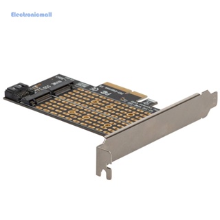 [ElectronicMall01.th] อะแดปเตอร์ AU PCIe NVMe SATA M.2 เป็น PCI-Express 3.0 X4 สําหรับ B Key M Key M2 SSD