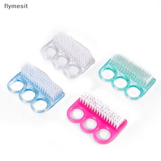 Flymesit แปรงทําความสะอาดเล็บมือ เล็บเท้า เล็บเท้า แบบพลาสติกนุ่ม กําจัดฝุ่น EN