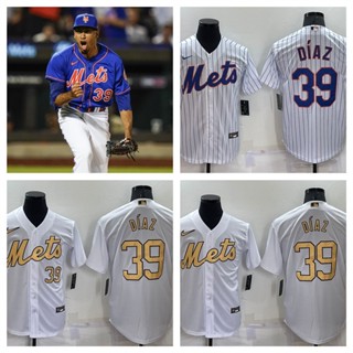 MLB New York Mets Edwin Diaz เสื้อยืดเบสบอลบุรุษ