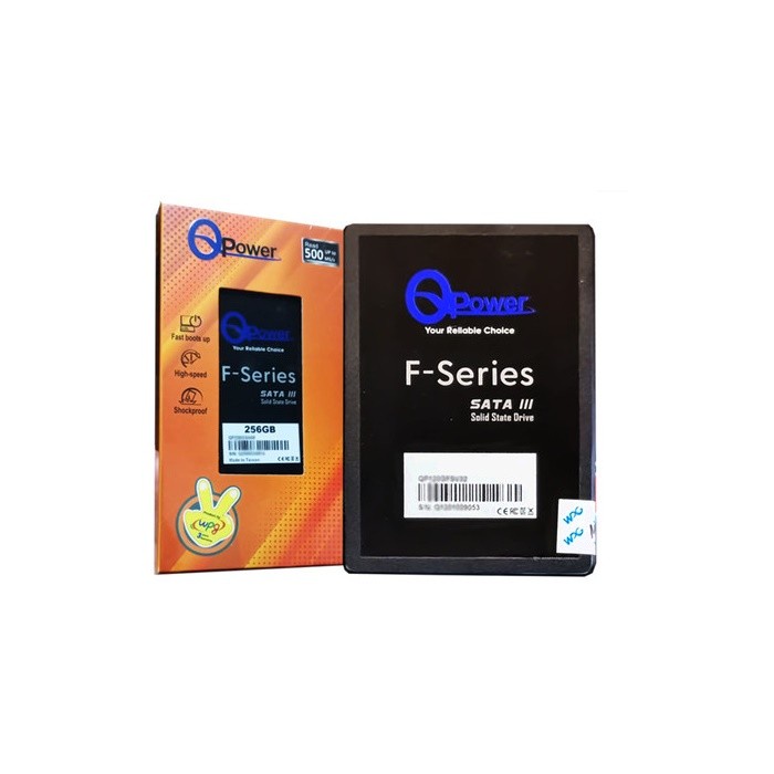 SSD QPOWER 256GB SATA III 2.5 นิ้ว 500MS/s