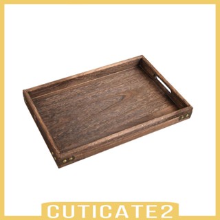 [Cuticate2] ถาดเสิร์ฟไม้ สะดวก สําหรับตกแต่ง