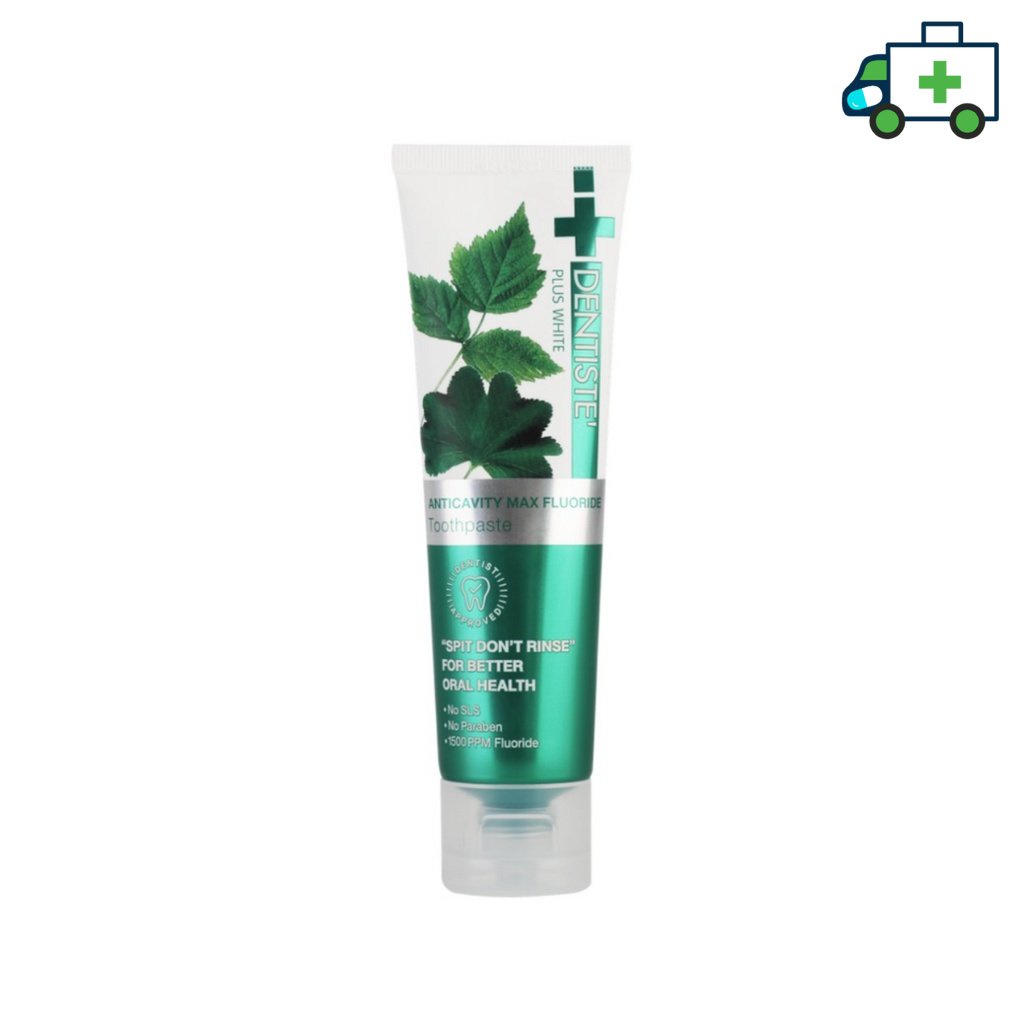 Dentiste’ Anticavity Max Fluoride Toothpaste ยาสีฟันสูตรแปรงแห้ง ฟลูออไรด์ 1500 PPM 10, 100 กรัม เดนทิสเต้ [Life]