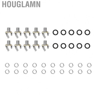 Houglamn Guitar Jack  Delicate Mono Strong Excellent Contact Electric Bass 10 Set for Replacement