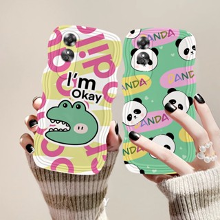 เคสโทรศัพท์มือถือ TPU ลายแพนด้า และจระเข้ สําหรับ OPPO A17 A57 A78 A58 Reno 8T A15 A16K A54 A12 A5S A7 A94 A93 A3S A11k A53 A31 A52 A74 A95 A96 A92 A37 F9 A1K A76 A36 5F A9 2020 Hostr