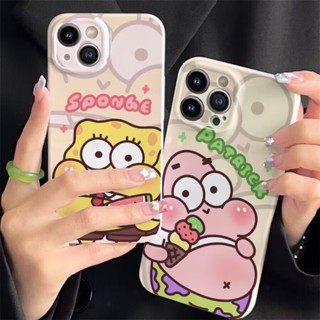 เคสโทรศัพท์มือถือแข็ง กันเลนส์กล้อง ลาย Spongebob Patrick สําหรับ VIVO Y11 Y12 Y15 Y17 Y19 Y5S Y7S Y20 Y20i Y12S Y30 Y50 Y76 Y76S Y77E Y77 Y75 Y55 5G